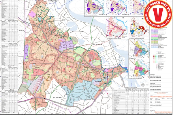 Điều chỉnh tổng thể Quy hoạch chung tỷ lệ 1/10.000 thành phố Dĩ An đến năm 2045