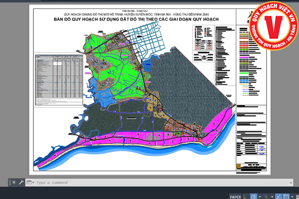 Quy hoạch chung Đô thị mới Hồ Tràm đến năm 2045