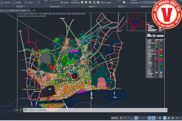 Quy hoạch phân khu tỷ lệ 1/2000 phần còn lại phía Bắc thành phố Quảng Ngãi