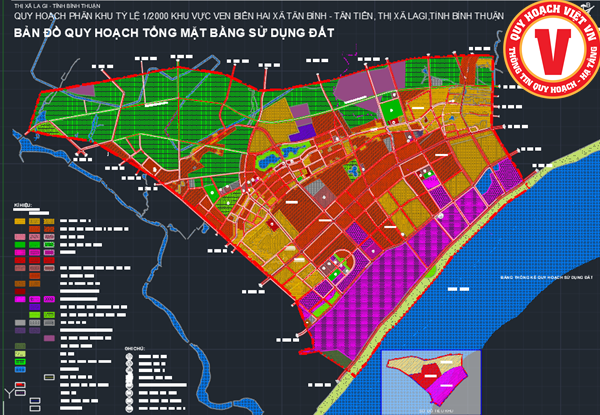 Quy hoạch phân khu tỷ lệ 1/2.000 khu vực ven biển hai xã Tân Bình - Tân Tiến, thị xã La Gi, tỉnh Bình Thuận