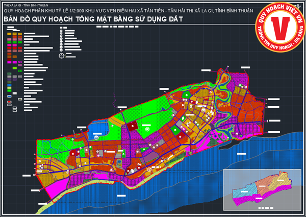 Quy hoạch phân khu tỷ lệ 1/2.000 khu vực ven biển hai xã Tân Tiến – Tân Hải, thị xã La Gi, tỉnh Bình Thuận
