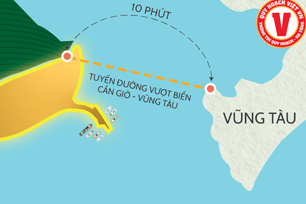 Đường vượt biển Cần Giờ - Vũng Tàu dài hơn 14 km, dự kiến khởi công năm 2026 hoàn thành 2029