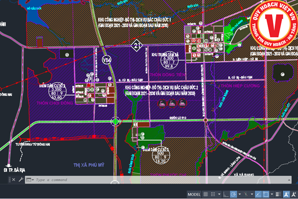 Quy hoạch Khu công nghiệp 3.200ha tại xã Châu Đức TPHCM